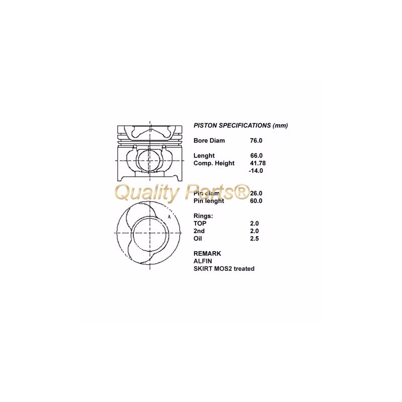 Kit pistoni compl. std