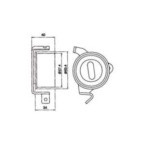 Cuscinetto contralberi 4g92-4g93 1f