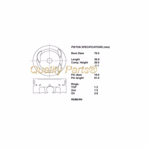 Kit pistoni compl. +050 subaru  