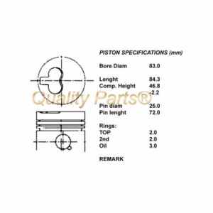 Kit pistoni compl. std  