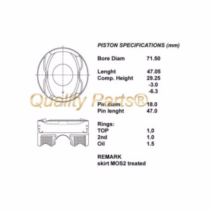 Kit pistoni motore completi 050