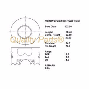 Kit pistoni compl. std toyota  