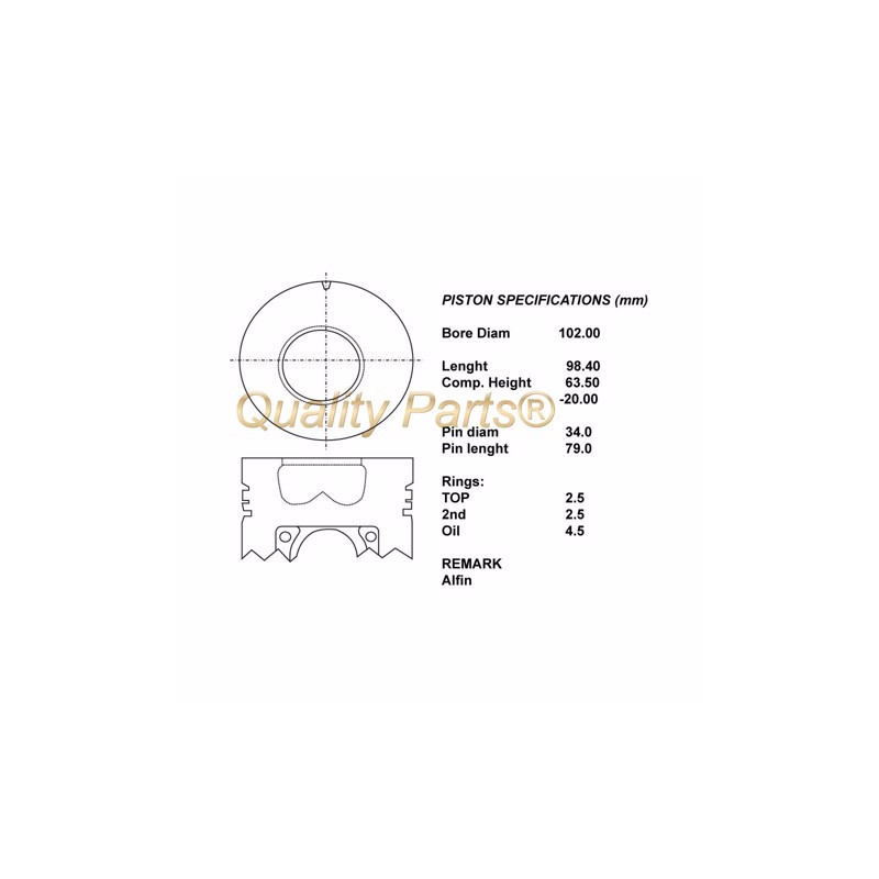 Kit pistoni compl. std toyota  