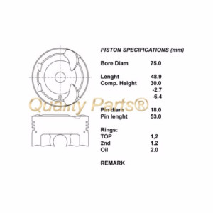 Kit pistoni motore yaris 1.3i ncp10- 2002(2nzfe)