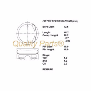 Kit pistoni compl. +0,50  