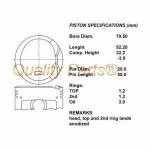 Serie pistoni 5/10 3zzfe