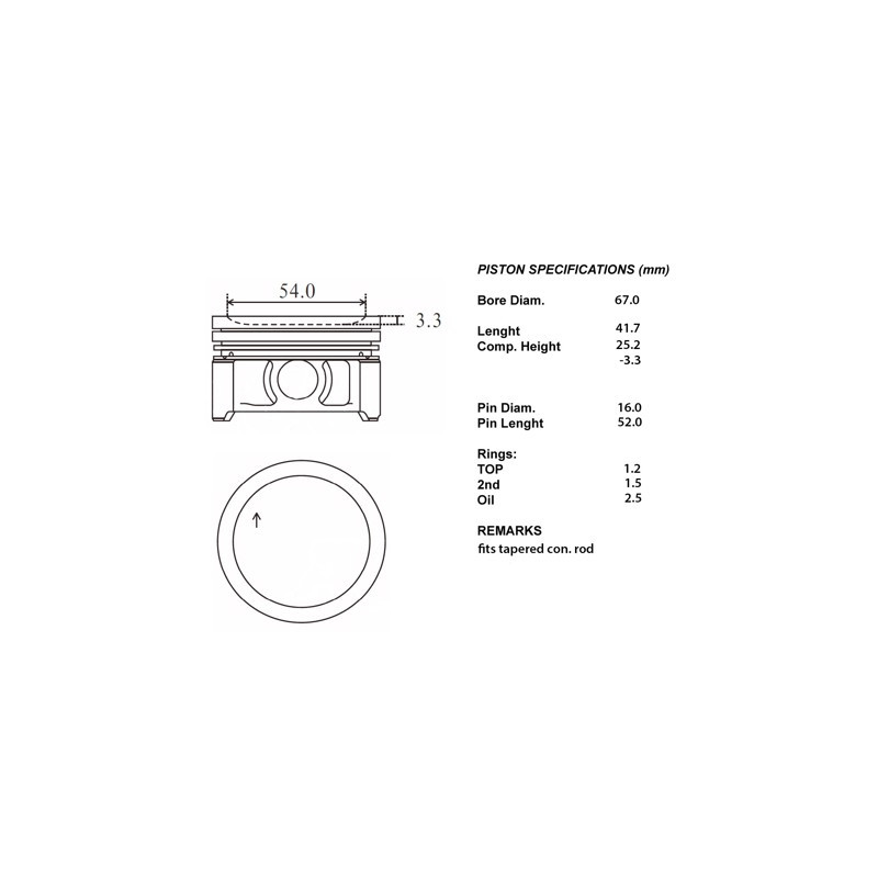 100-00109.jpg Kit pistoni motore completi 050 spø16 0.7
