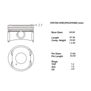 Serie 4 pistoni mot.compl.050