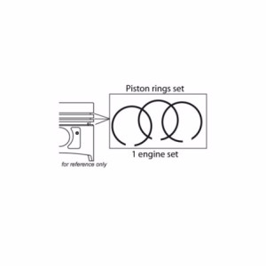 Kit segmenti 4cil toyota ø92 +050