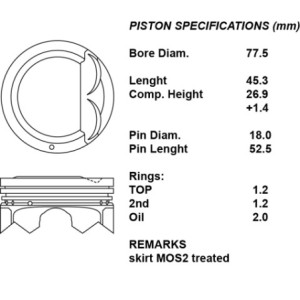 Kit pistoni compl. 050  