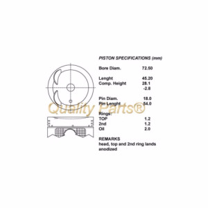 Kit pistoni m101 sirion k3 2000- 