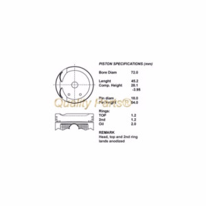 S/pistoni motore completi std