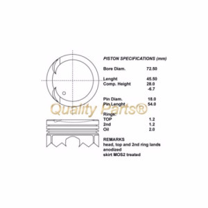Kit pistoni compl.+ 050  