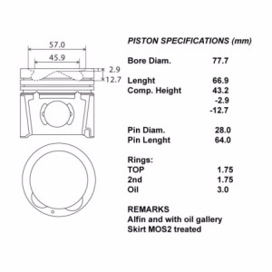 Kit pistoni 050 c/seg i40 1.7 crdi