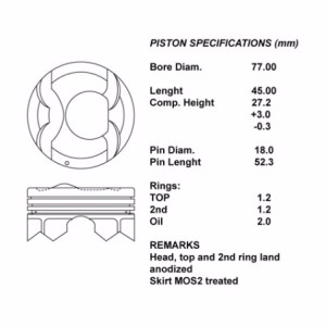 Kit pistoni c/seg std ix35 1.6 gdi