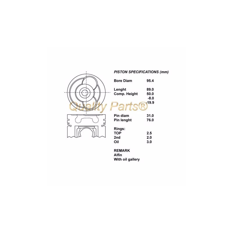 Kit pistoni compl std  