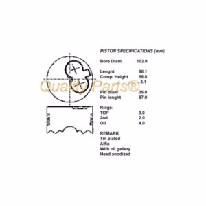 Kit pistoni compl. std  