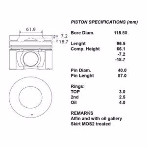 S/pistoni completi 050 isuzu  