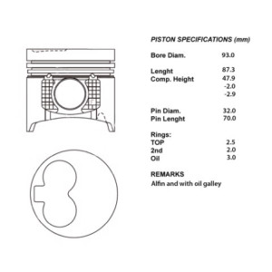 Kit pistoni compl. std  