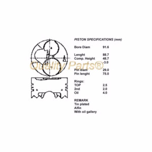 Kit pistoni c/sgm 050 l200 k34